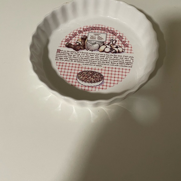 Ham and Mushroom  7” Flan Bakeware with recipe - Picture 4 of 4